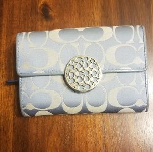 Blue coach wallet